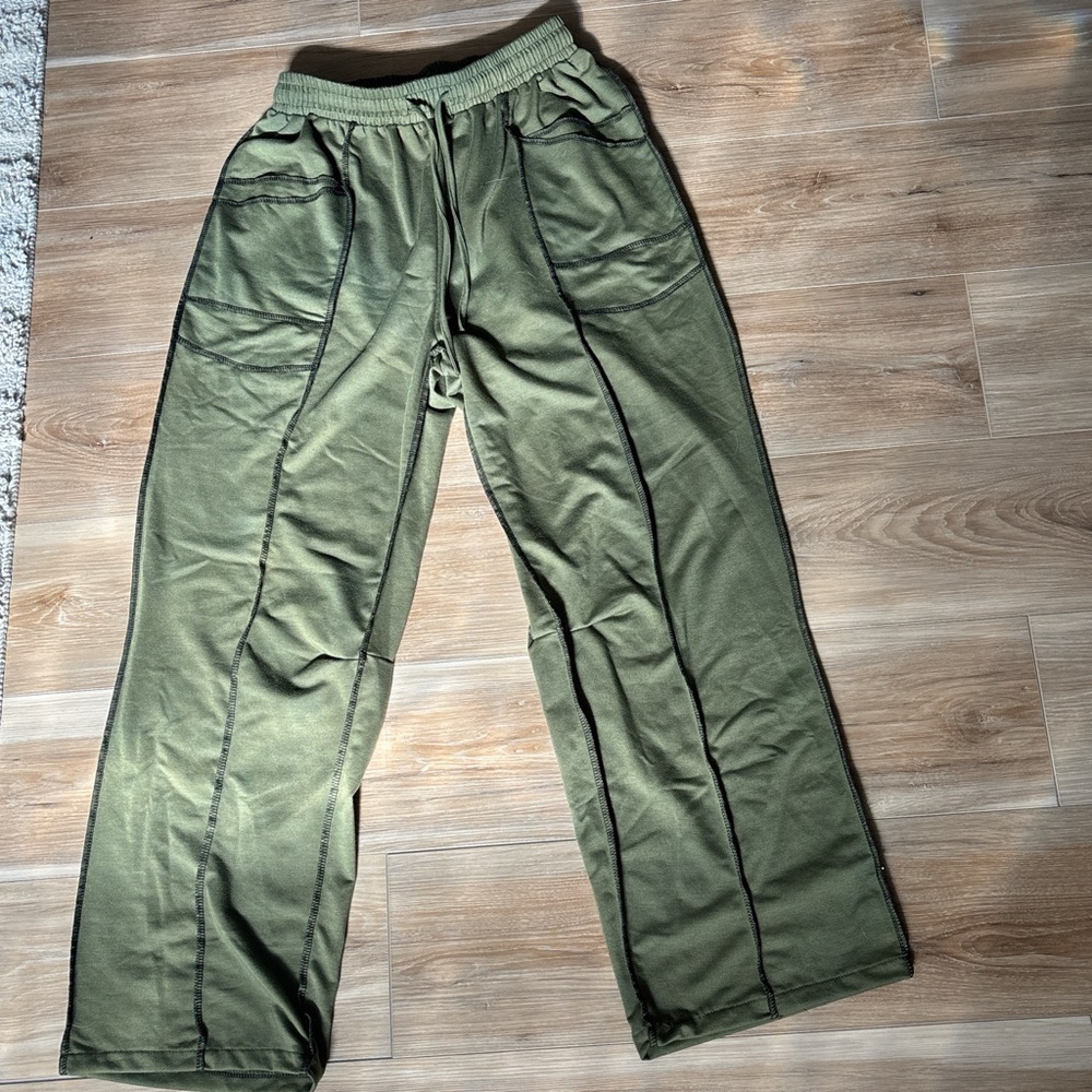 Casual Olive Green Joggers